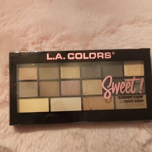 L.A. Colors Sweet Eyeshadow Palette - Gold, Cream, and Brown Shades